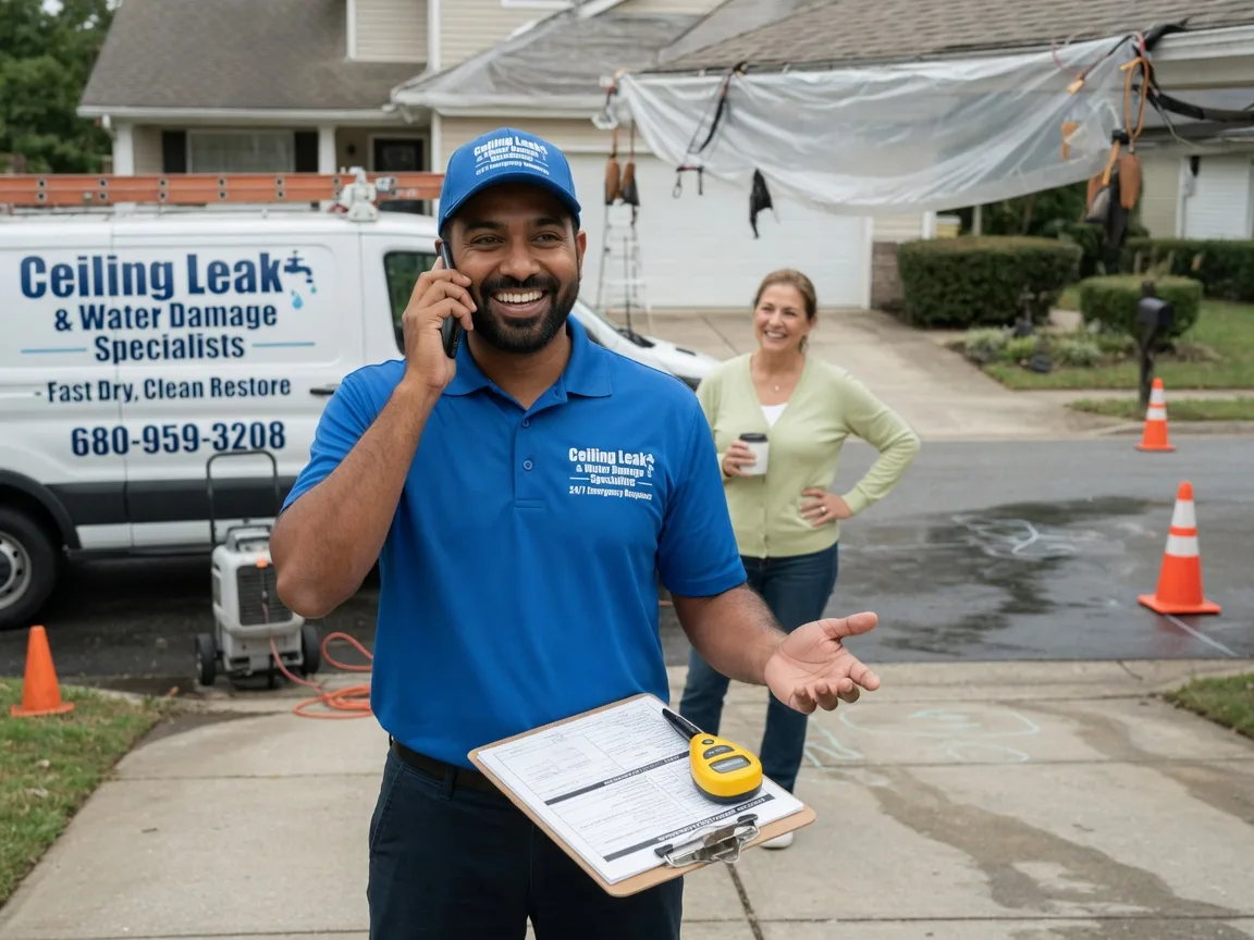 Ceiling Leak Cleanup Elgin, IA FAQs